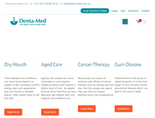 Tablet Screenshot of denta-med.com.au